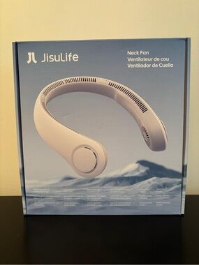 JisuLife FA14-S White Neck Fan – Hands-Free Cooling for Active Days | New In Box